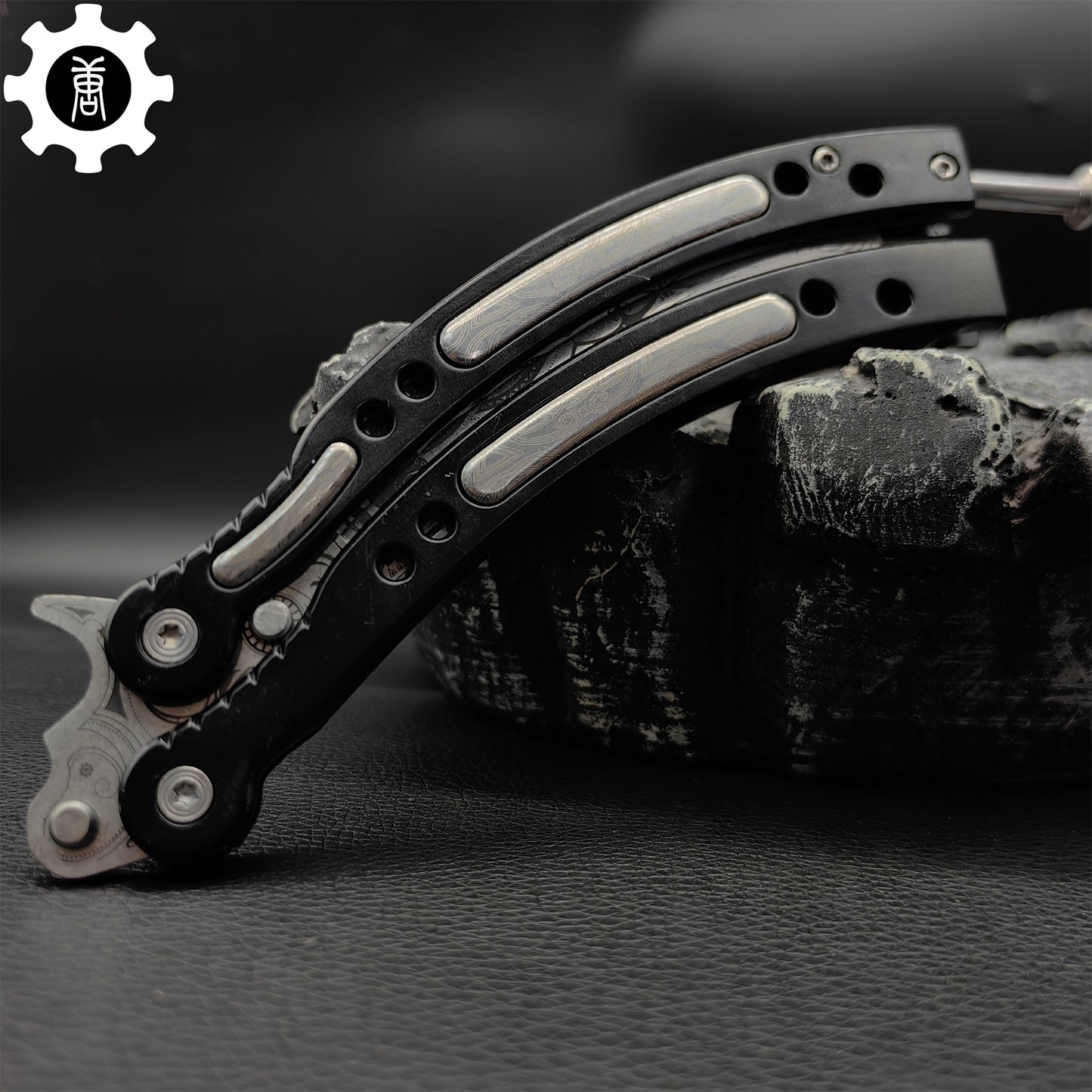 Cartel Balisong Metal Butterfly Knife Game Prop 