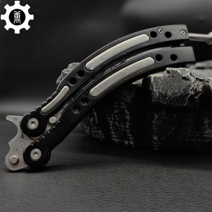 Cartel Balisong Metal Butterfly Knife Game Prop 