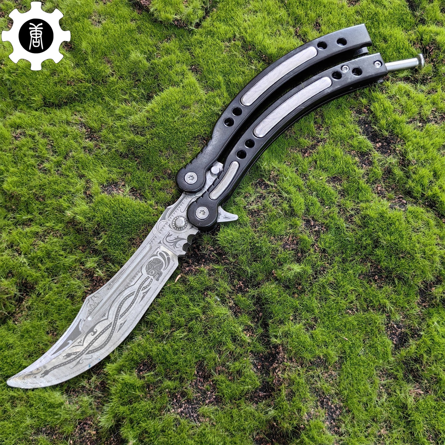 Cartel Balisong Metal Butterfly Knife Game Prop 