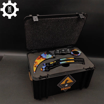Case Hardened Blunt Blade Karambit & Butterfly Knife Weapon Case