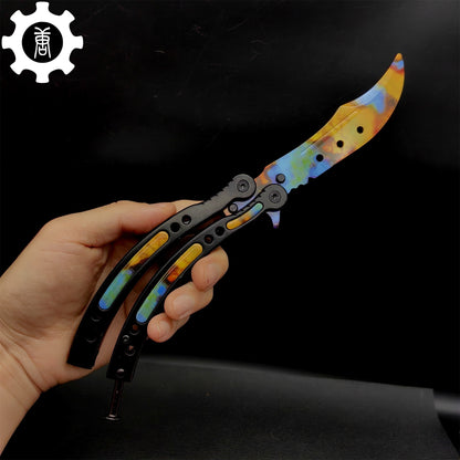 Case Hardened Blunt Blade Karambit & Butterfly Knife Weapon Case