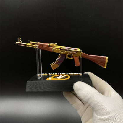 New Version AK47 Case Hardened Skin Metal Miniature For Collection