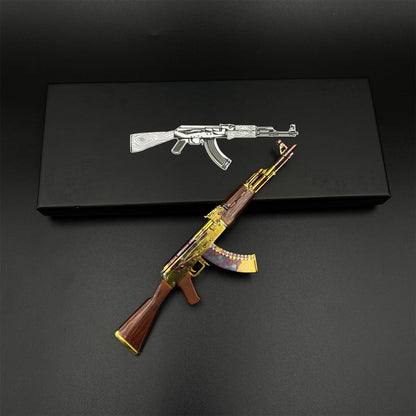 New Version AK47 Case Hardened Skin Metal Miniature For Collection