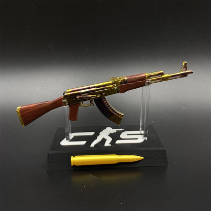 New Version AK47 Case Hardened Skin Metal Miniature For Collection