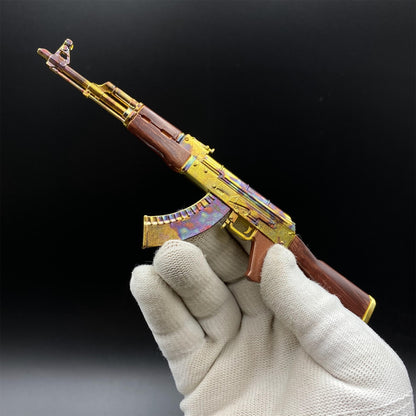 New Version AK47 Case Hardened Skin Metal Miniature For Collection