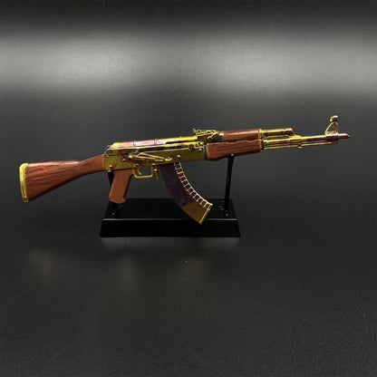New Version AK47 Case Hardened Skin Metal Miniature For Collection