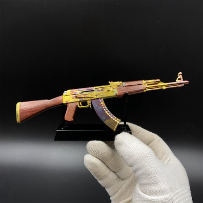 New Version AK47 Case Hardened Skin Metal Miniature For Collection
