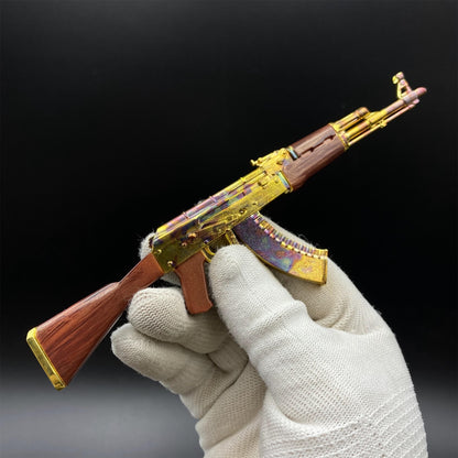 New Version AK47 Case Hardened Skin Metal Miniature For Collection