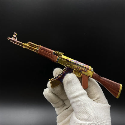New Version AK47 Case Hardened Skin Metal Miniature For Collection