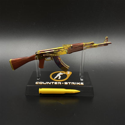New Version AK47 Case Hardened Skin Metal Miniature For Collection