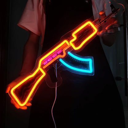AK47 Case Hardened 3D Colorful Neno Night Lamp Wall Decor