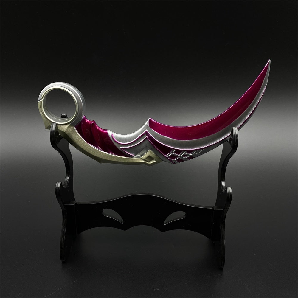 Celadon Dragon Charm Karambit Dull Blade Replica With Leather Sheath