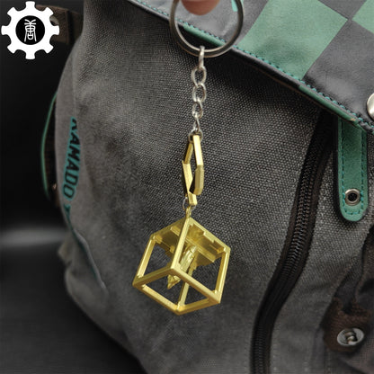 Mini Champions Cube Buddy Keychain Backpack Metal Pendant