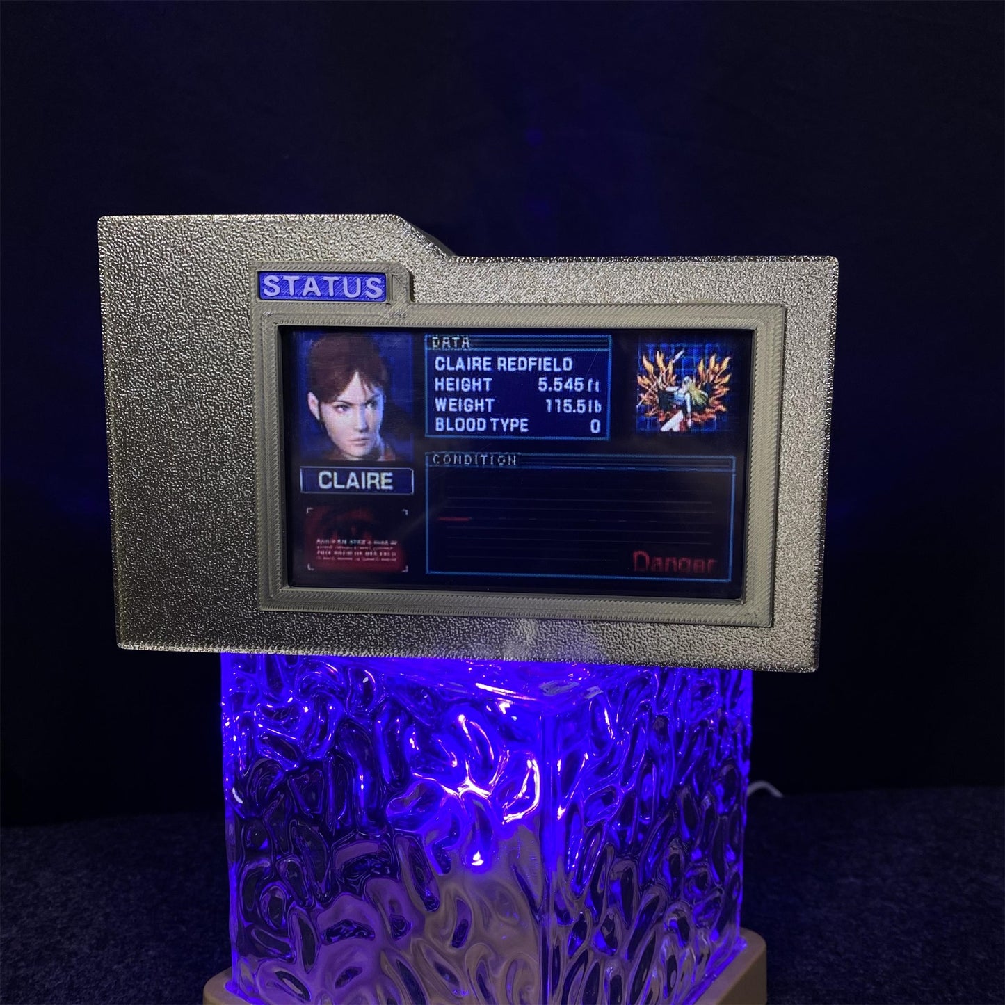 3D Printed Code Veronica Clarie Health Condition Bar Status Screen