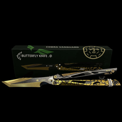 IRL Cobra Vanguard High-End CNC Balisong Trainer Butterfly Knife Trainer