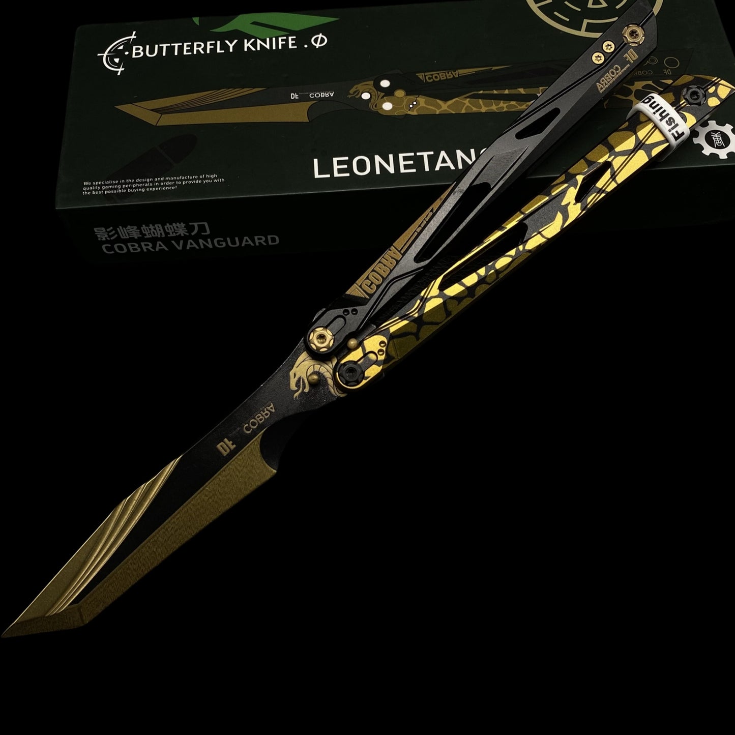 IRL Cobra Vanguard High-End CNC Balisong Trainer Butterfly Knife Trainer