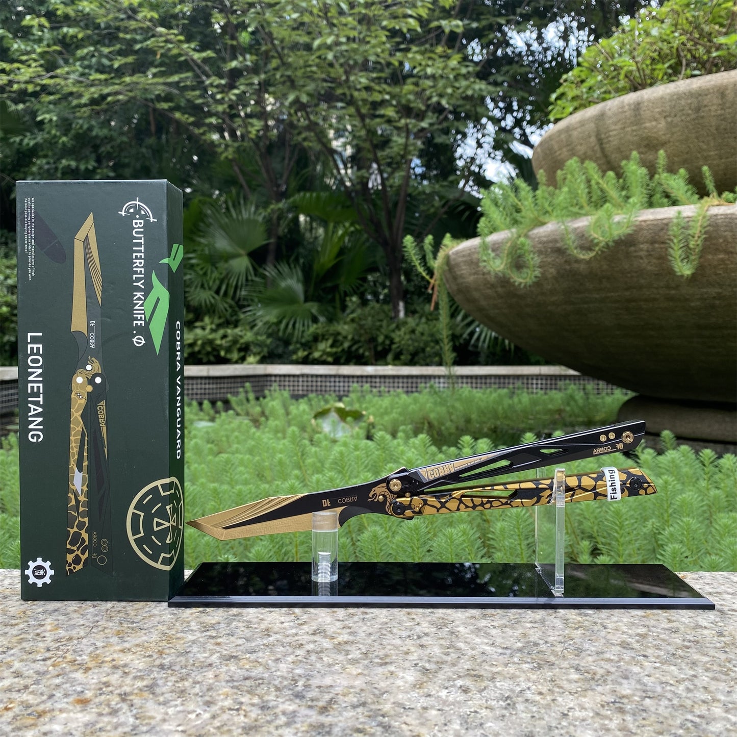 IRL Cobra Vanguard High-End CNC Balisong Trainer Butterfly Knife Trainer