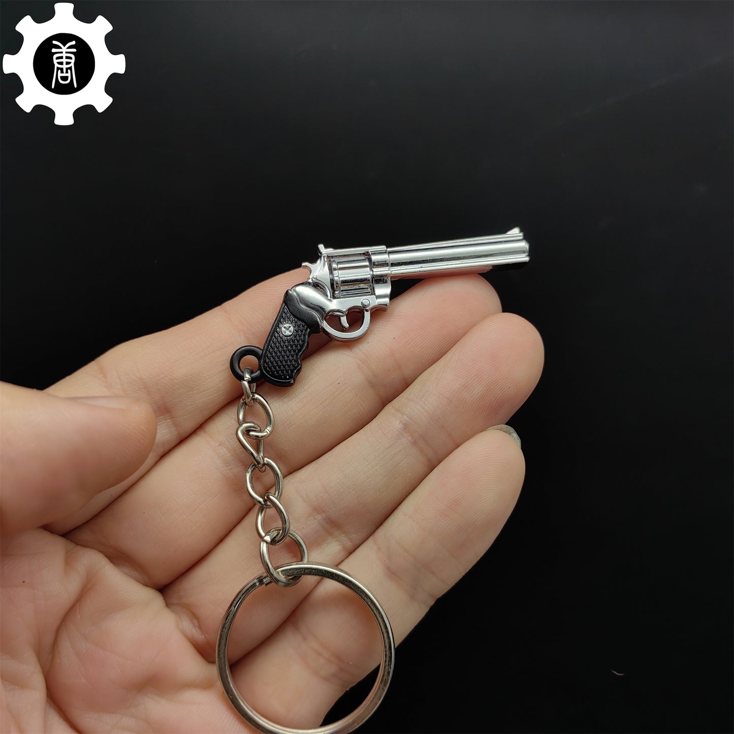 12 In 1 Metal World Famous Pistol Revolver Gun Keychain
