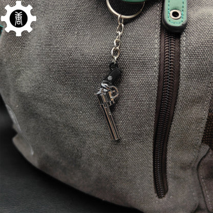 Mini Colt Python 357 Revolver Metal Keychain