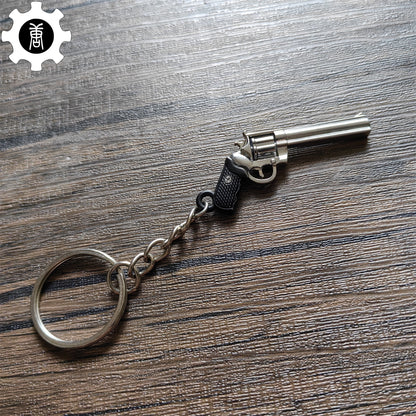 Mini Colt Python 357 Revolver Metal Keychain