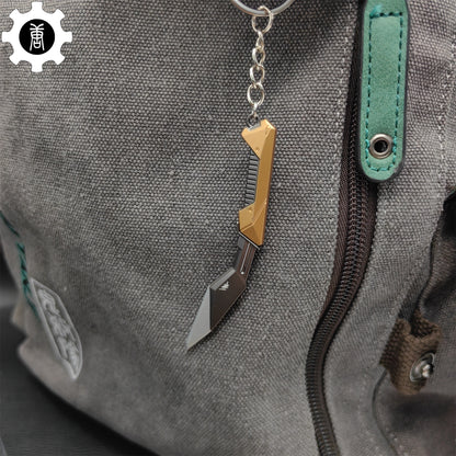 Mini Composite Knife Metal Keychain