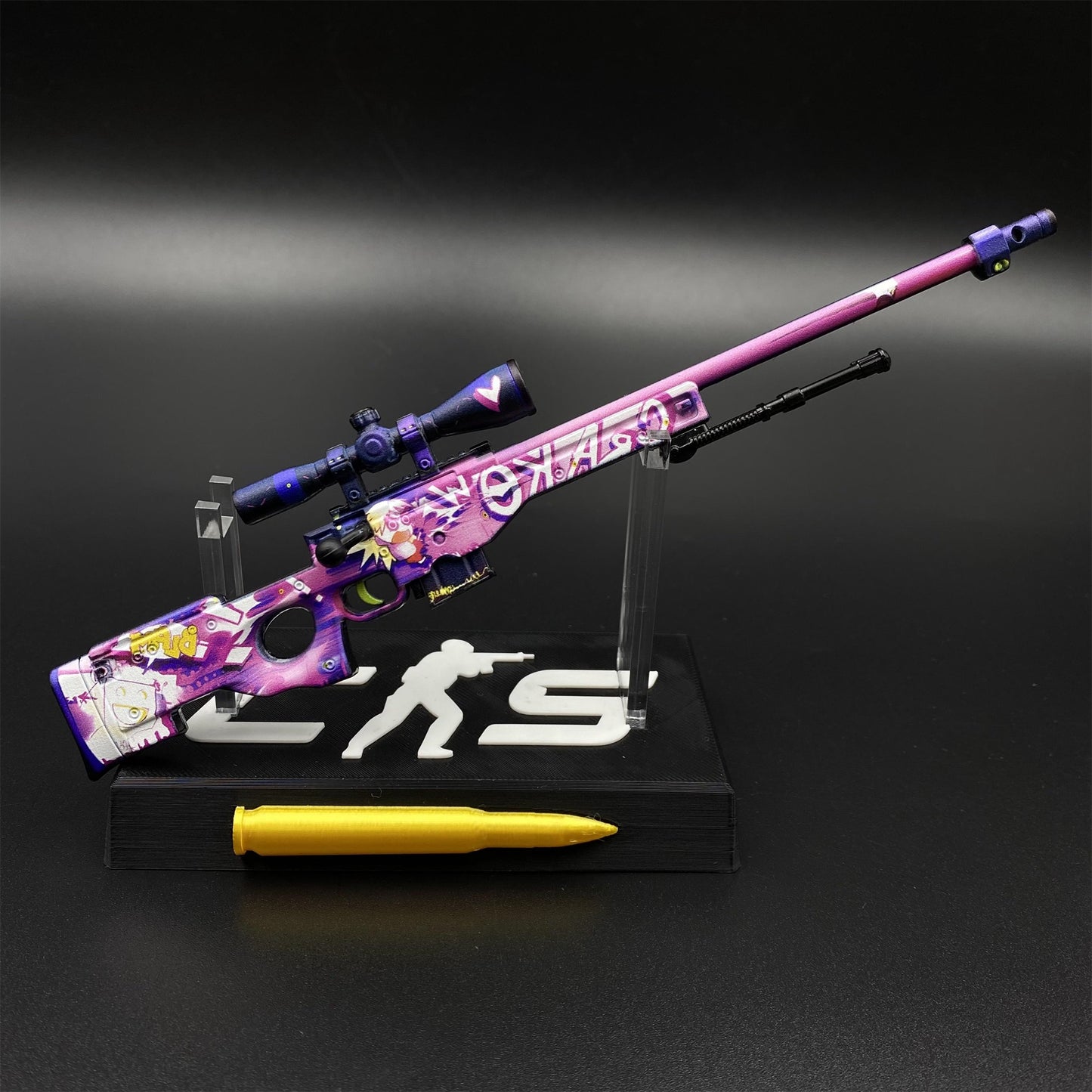 CS Tiny Gun Crakow! AWP Metal Miniature For Collection