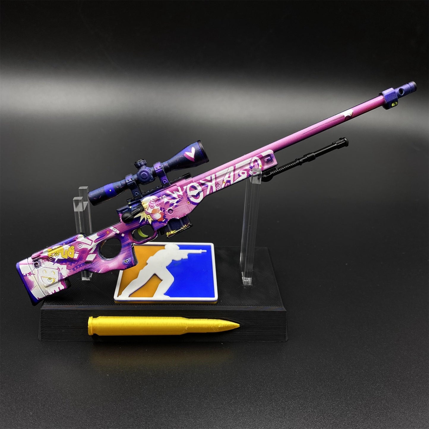 CS Tiny Gun Crakow! AWP Metal Miniature For Collection