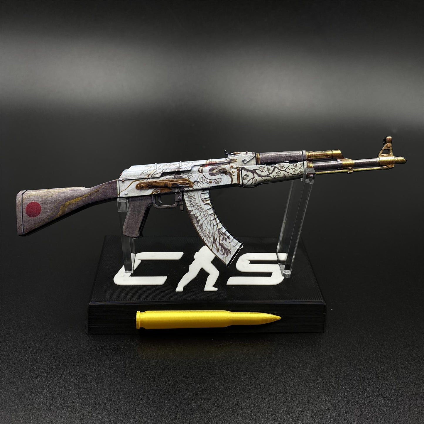Tiny Gun AK47 Crane Flight Metal Miniature For Collection