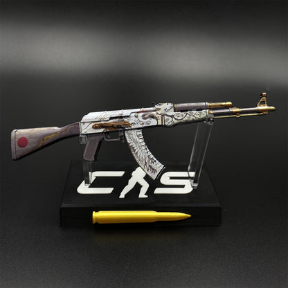 Tiny Gun AK47 Crane Flight Metal Miniature For Collection