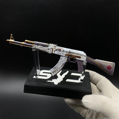 Tiny Gun AK47 Crane Flight Metal Miniature For Collection