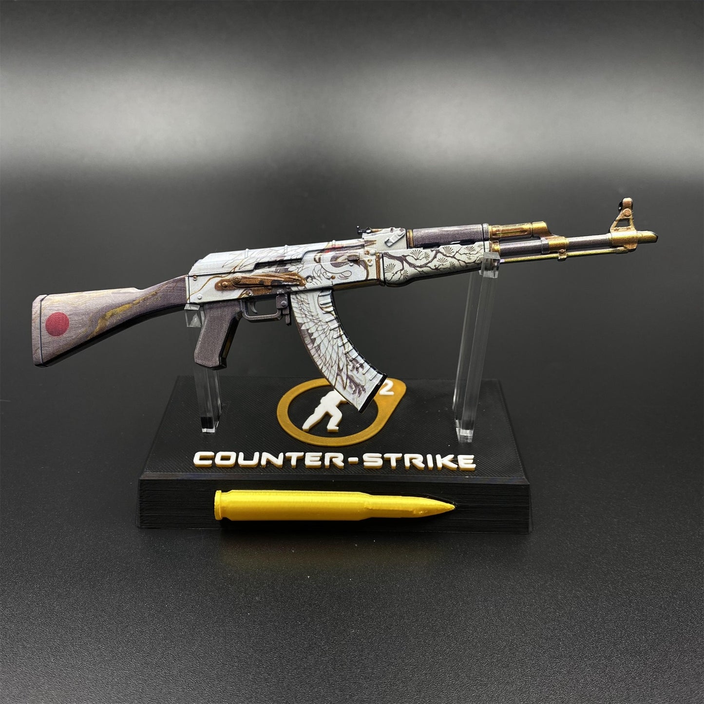 Tiny Gun AK47 Crane Flight Metal Miniature For Collection
