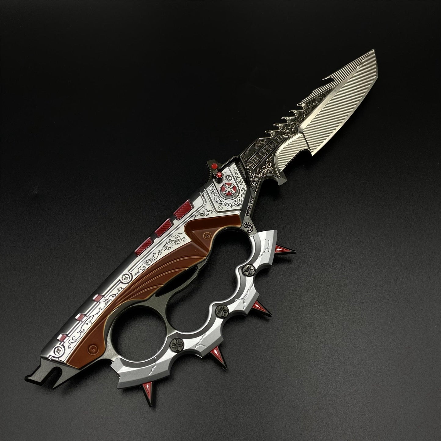 Full Scale Delta Force Creed Knife Metal Replica 33CM/13" - Blunt Blade Prop