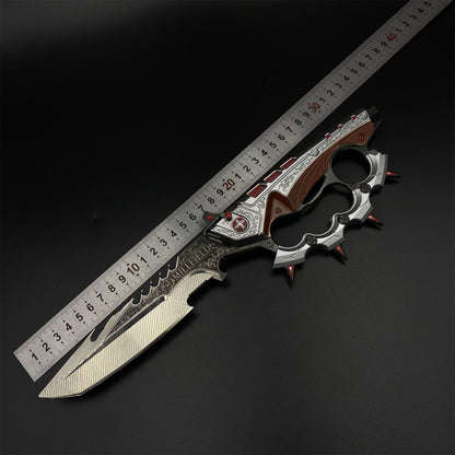 Full Scale Delta Force Creed Knife Metal Replica 33CM/13" - Blunt Blade Prop