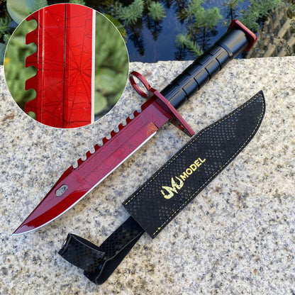 CSGO Full-Size Metal M9 Bayonet Dull Blade Replica 33CM/13"