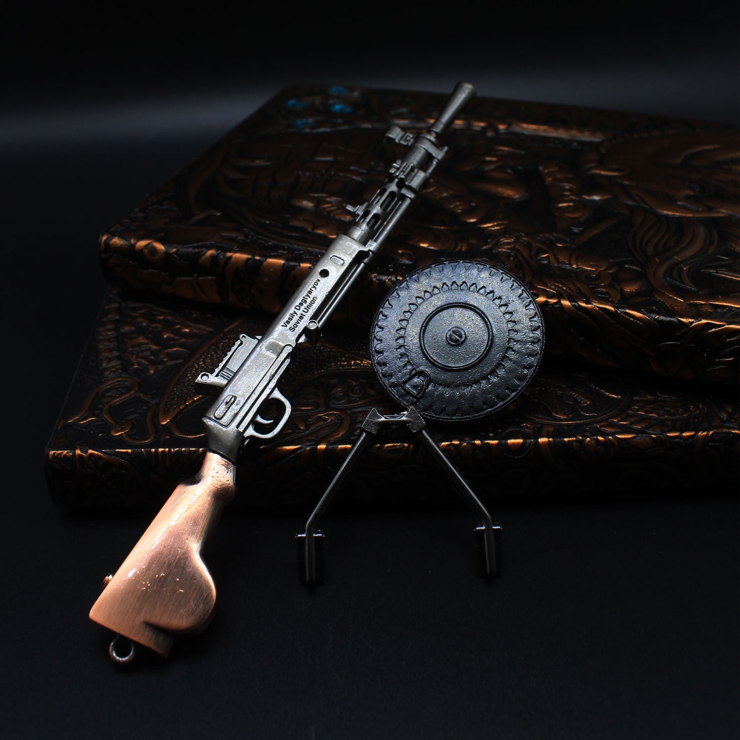 DP-28 Metal Miniature Degtyaryov Light Machine Gun  17CM/6.7"