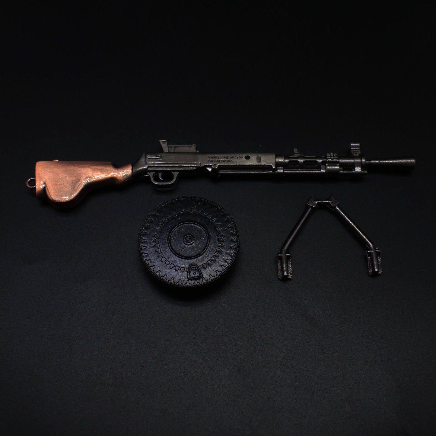 DP-28 Metal Miniature Degtyaryov Light Machine Gun  17CM/6.7"