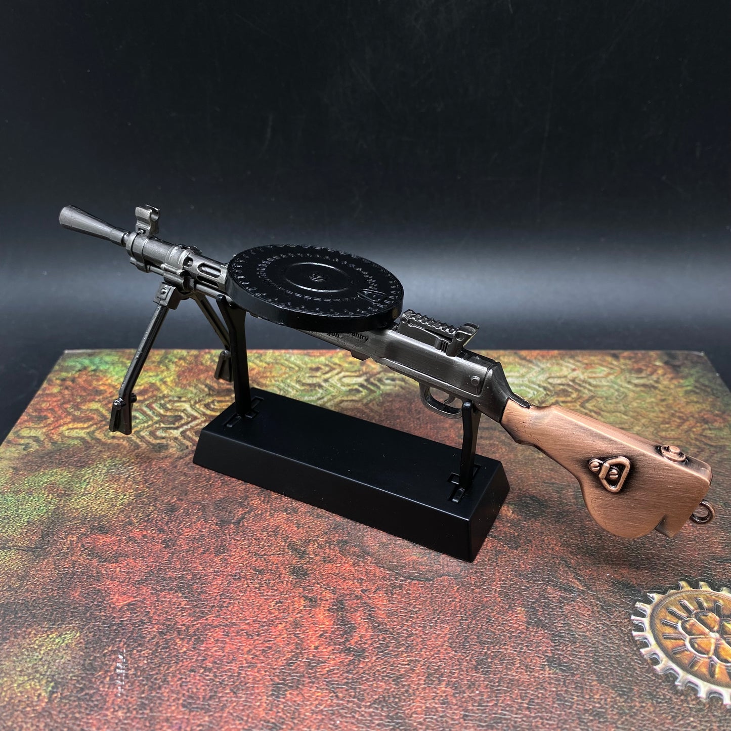 DP-28 Metal Miniature Degtyaryov Light Machine Gun  17CM/6.7"