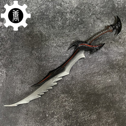 Skyrim Game Weapon New Daedric Sword Blunt Metal Replica