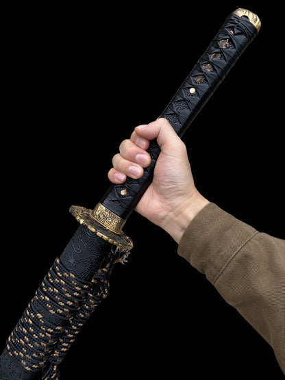 Red Dragon Blade Damascus Steel Katana