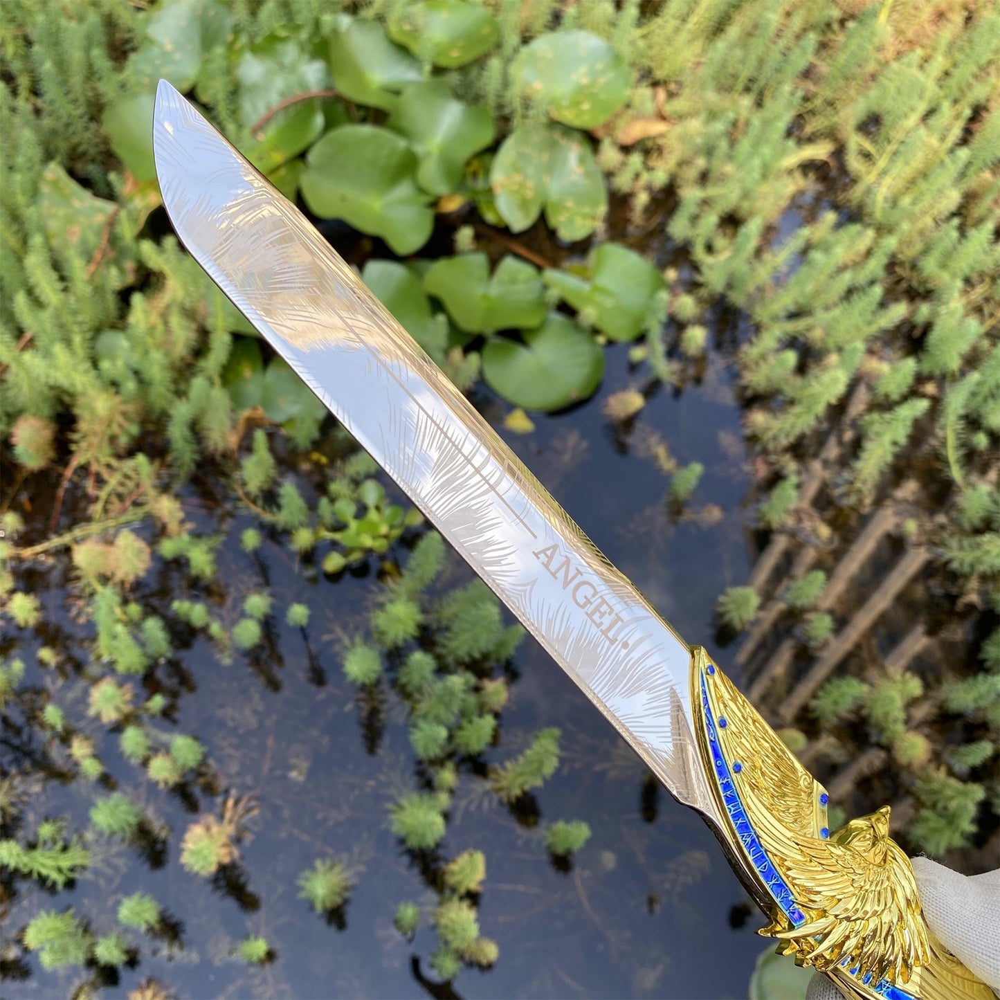40CM/15.8" Delta Force Dark Star Angel Version Dull Blade Replica For Collection