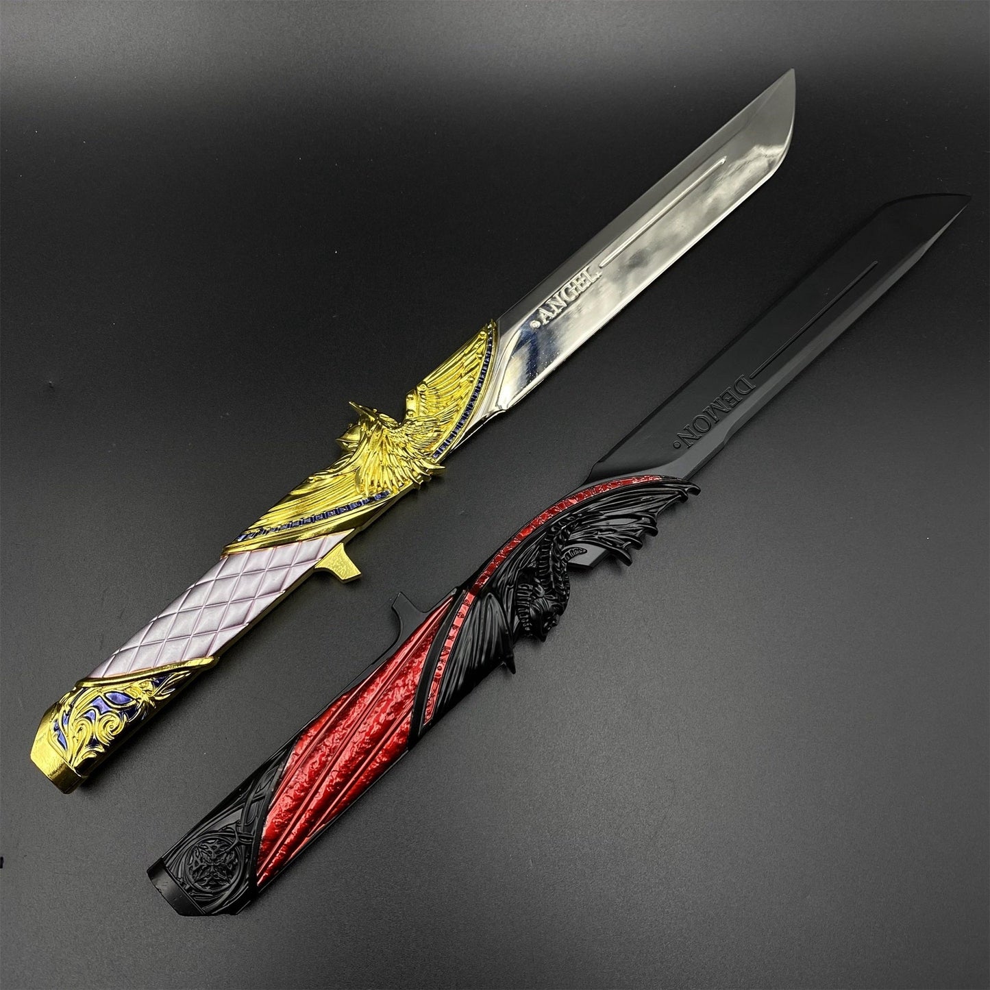 Delta Action Dark Star Angel & Demon Twin Knives Replica 35CM/13.8"- Dull Blade Collectibles