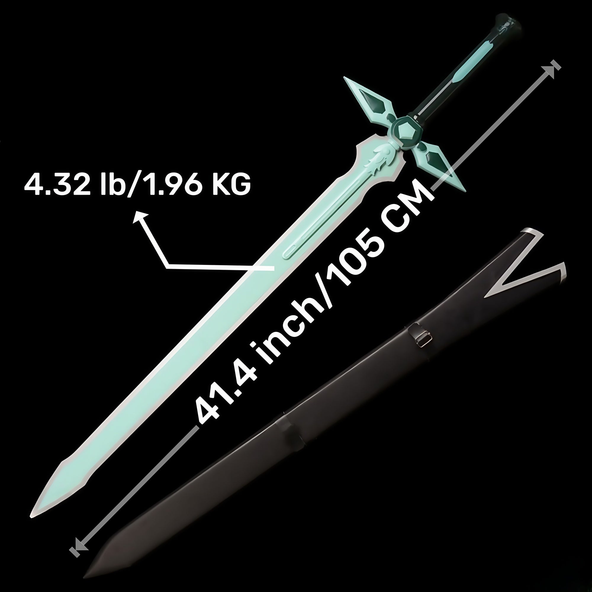 Dark Repulser Sword Life-size Cosplay Prop Metal Replica – Leones