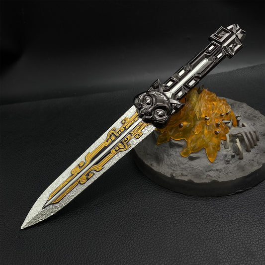 D-force Hackclaw Inky Reflections Throwing Knife Metal Replica