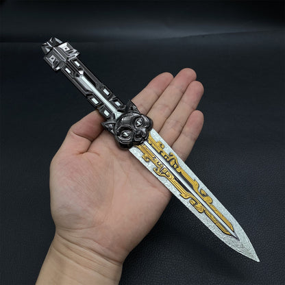 D-force Hackclaw Inky Reflections Throwing Knife Metal Replica