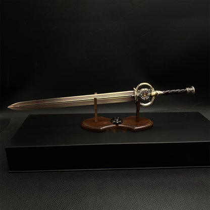 Skyrim Dawnbreaker Sword Metal Miniature Replica