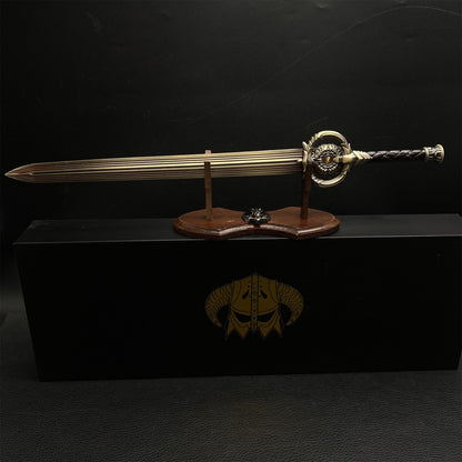 Skyrim Dawnbreaker Sword Metal Miniature Replica