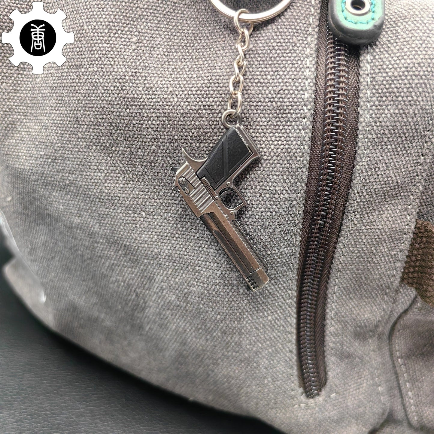 12 In 1 Metal World Famous Pistol Revolver Gun Keychain