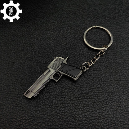 12 In 1 Metal World Famous Pistol Revolver Gun Keychain