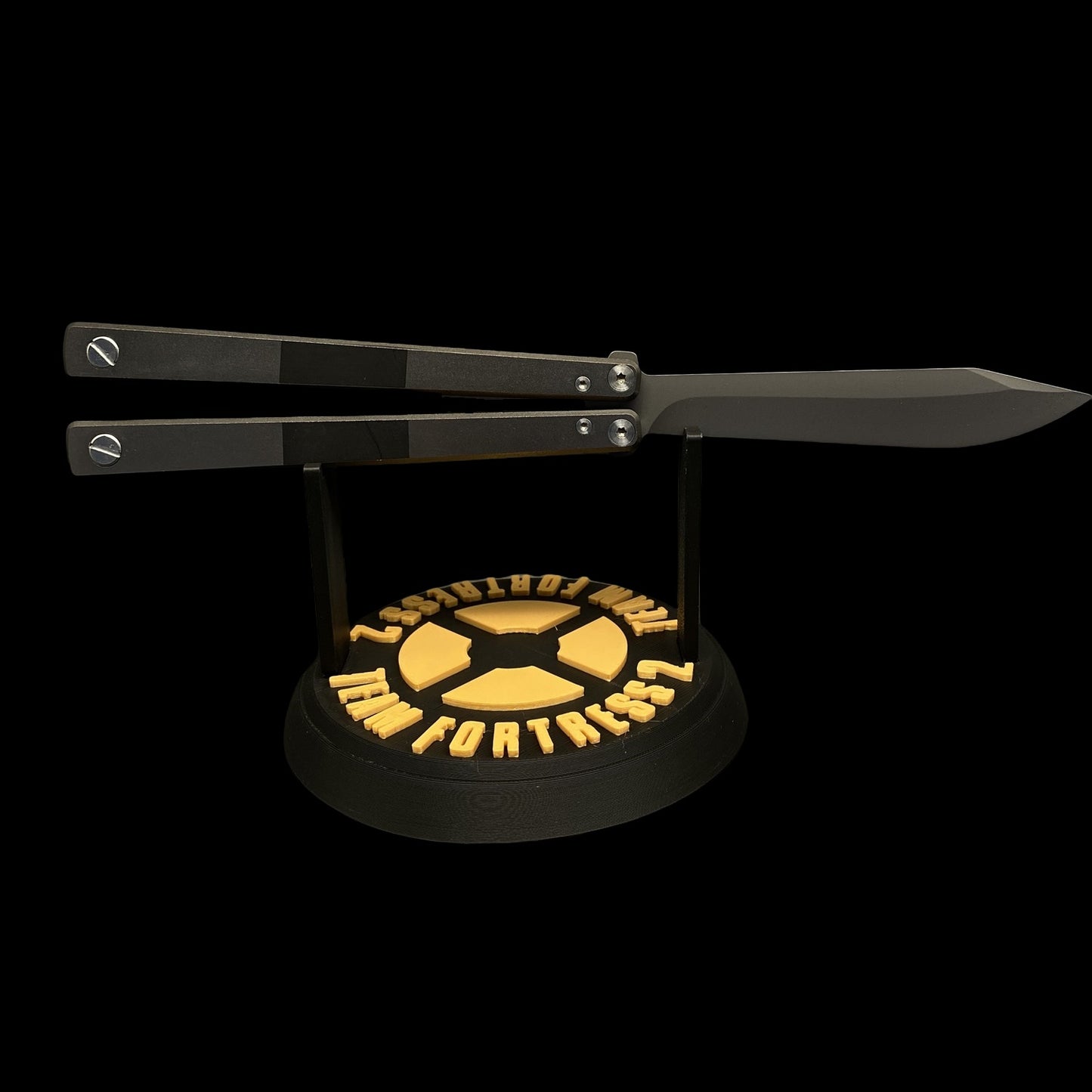 3D Printing TF2 Spy Black Rose Balisong Display Holder