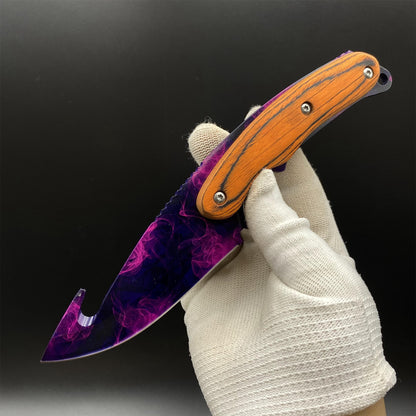 420 Steel CS Doppler Gut Knife Outdoor Camping Knife For Collection